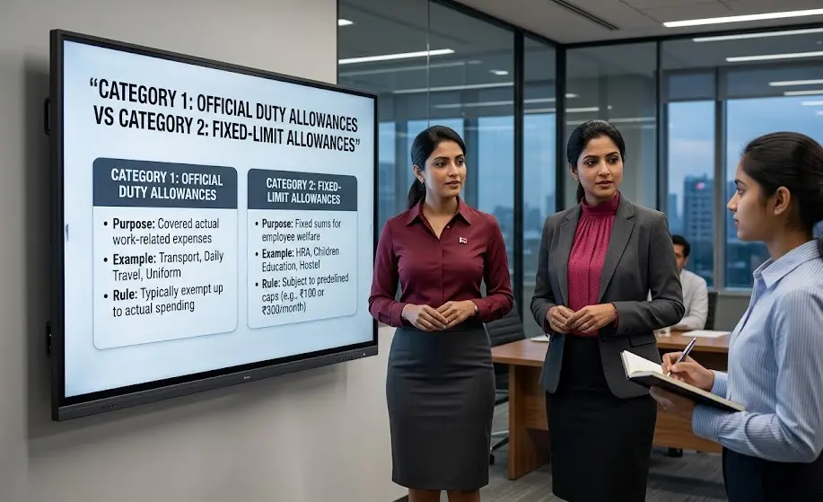 Official duty allowances vs fixed-limit salary allowances under Rule 280