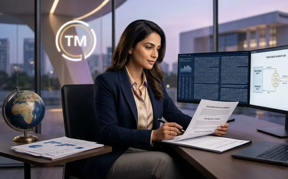 Tax professional analyzing TDS implications on trademark purchase from a non-resident in the LSL Holdings case
