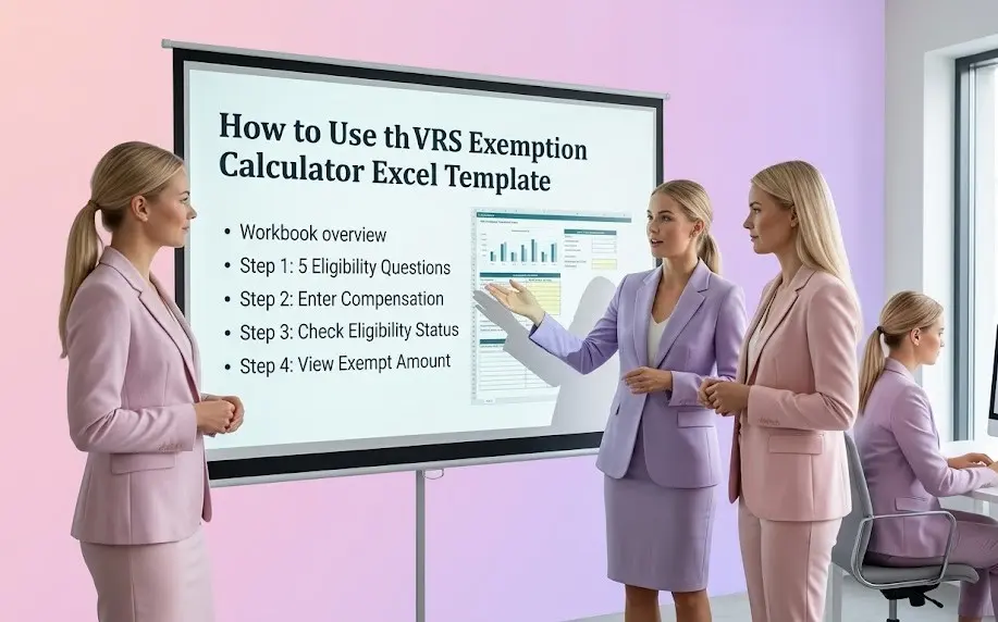How to use the VRS Exemption Calculator Excel Template for Tax Year 2026-27