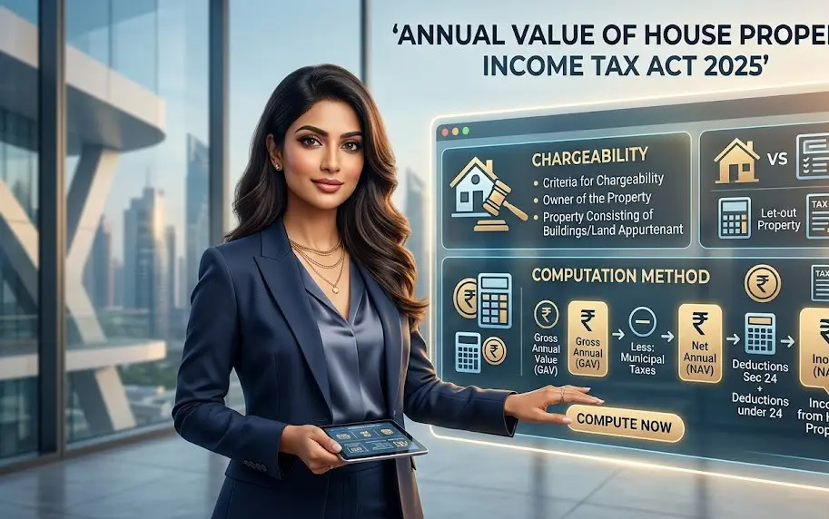 Annual value of house property for income tax calculation