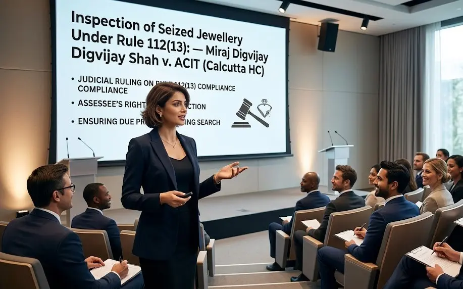 Miraj Digvijay Shah v. ACIT – Inspection of Seized Jewellery under Rule 112(13)