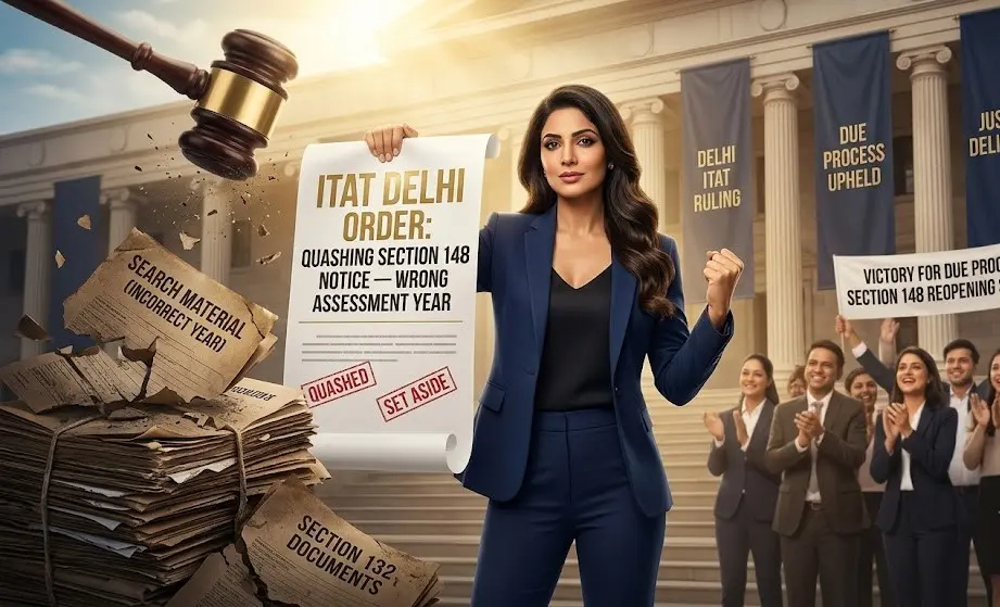 Section 148 reopening based on search material quashed for wrong assessment year by ITAT Delhi