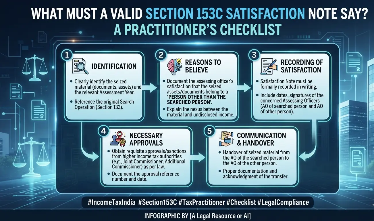 Section 153C Satisfaction Note – Checklist for Tax Practitioners